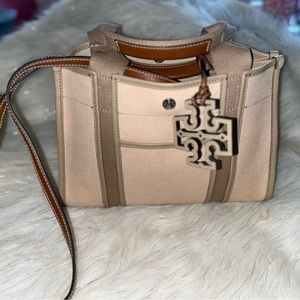 Tory Burch Small Cotton Twill Tote